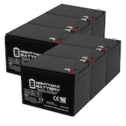 MIGHTY MAX BATTERY 12V 12Ah Replacement Battery for Eco GS12V12AH Scooter - 6 Pack ML12-12F2MP627237656121138